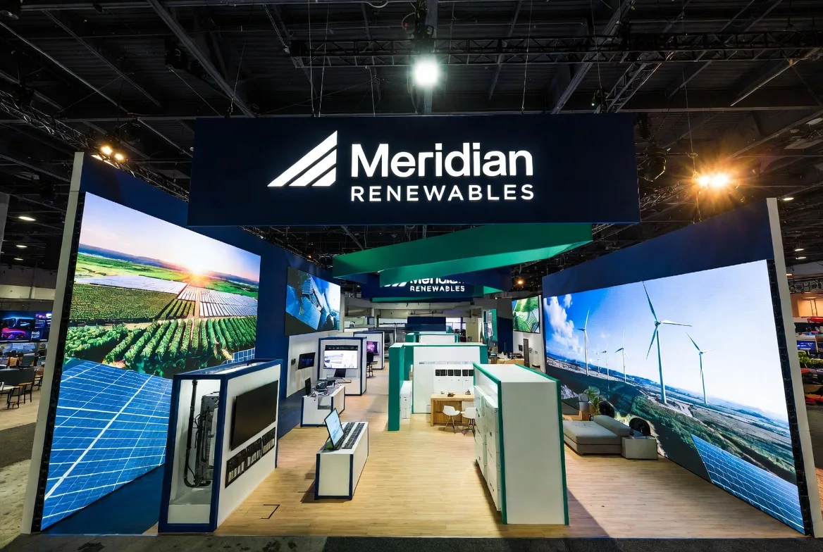 Meridian Renewables exhibition booth